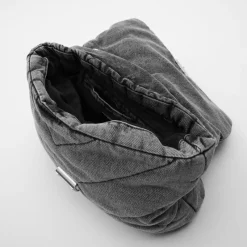 Sac Bandoulière Sac À Main|Sac Besace^Grand denim blue jean matelassé