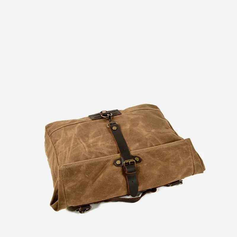 Sac Bandoulière Sacoche Et Porte-documents|Sac Besace^Grande sacoche besace en toile enduite et cuir véritable