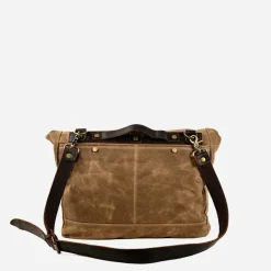 Sac Bandoulière Sacoche Et Porte-documents|Sac Besace^Grande sacoche besace en toile enduite et cuir véritable