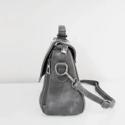 Sac Bandoulière Sac À Main|Sac Besace^Petit sac à main besace clouté cuir et velours