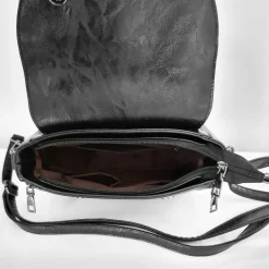 Sac Bandoulière Sac À Main|Sac Besace^Petit sac à main besace clouté cuir et velours