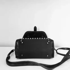 Sac Bandoulière Sac À Main|Sac Besace^Petit sac à main besace clouté cuir et velours