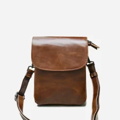Sac Bandoulière Petite Sacoche Et Pochette^Petit sac besace reporter Marron