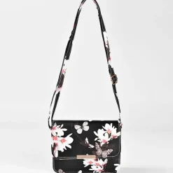 Sac Bandoulière Sac Besace^Sac à dos uni noir ou floral avec assorti