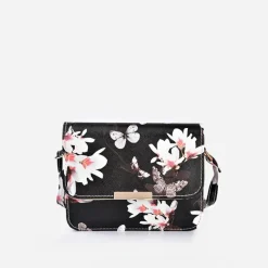 Sac Bandoulière Sac Besace^Sac à dos uni noir ou floral avec assorti