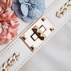 Sac Bandoulière Sac À Main|Sac Besace^Sac à main avec motif floral et bandoulière avec chaînes