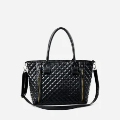 Sac Bandoulière Sac Cabas Et Fourre-tout^Sac à main cabas en cuir matelassé noir