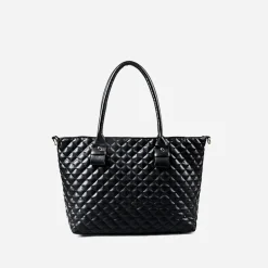 Sac Bandoulière Sac Cabas Et Fourre-tout^Sac à main cabas en cuir matelassé noir