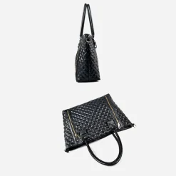Sac Bandoulière Sac Cabas Et Fourre-tout^Sac à main cabas en cuir matelassé noir