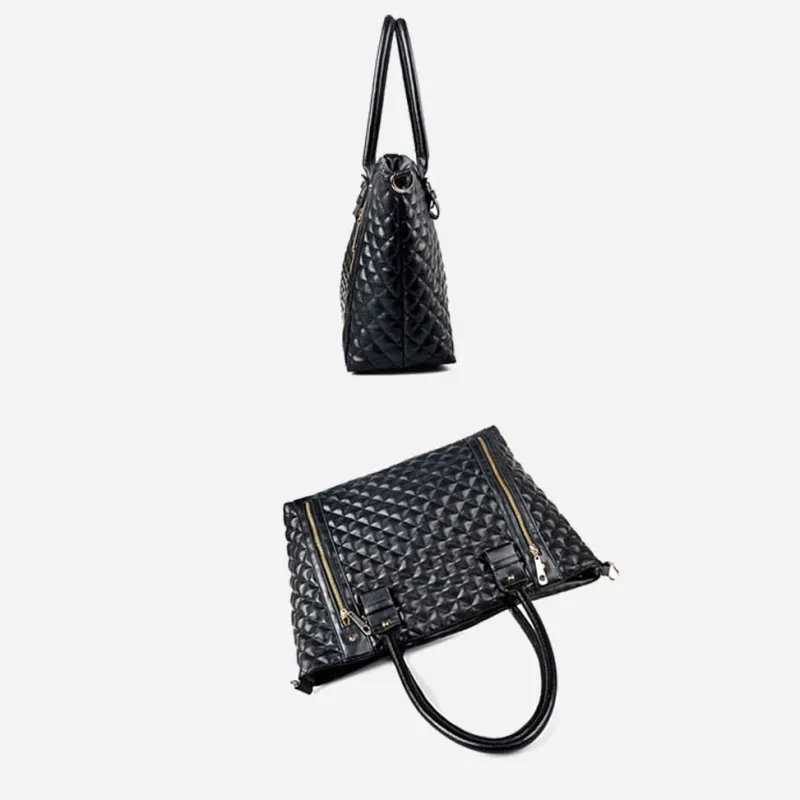 Sac Bandoulière Sac Cabas Et Fourre-tout^Sac à main cabas en cuir matelassé noir