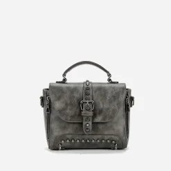 Sac Bandoulière Sac À Main|Sac Besace^Sac à main clouté en cuir avec languette