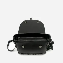 Sac Bandoulière Sac À Main|Sac Besace^Sac à main clouté en cuir avec languette