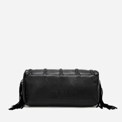 Sac Bandoulière Sac À Main^Sac à main clouté en cuir avec franges