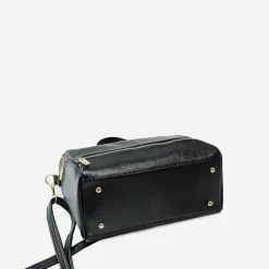Sac Bandoulière Sac À Main^Sac à main clouté en cuir noir