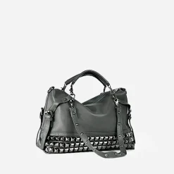 Sac Bandoulière Sac À Main|Sac Cabas Et Fourre-tout^Sac à main clouté en cuir pour femme