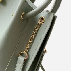 Sac Bandoulière Sac À Main^Sac à main plissé façon sac seau avec chaîne et dorure