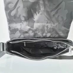 Sac Bandoulière Sacoche Et Porte-documents|Sac Besace^Sac besace Oxford camouflage avec garniture cuir safiano noir