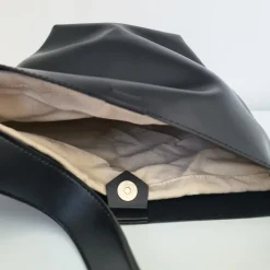 Sac Bandoulière Sac À Main|Sac Cabas Et Fourre-tout^Sac cabas avec anse bandoulière et chaîne décorative noir