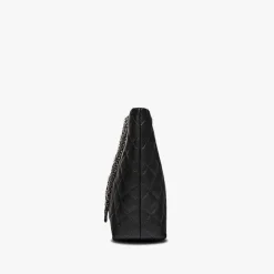 Sac Bandoulière Sac Cabas Et Fourre-tout^Sac cabas en cuir noir matelassé et à chaine