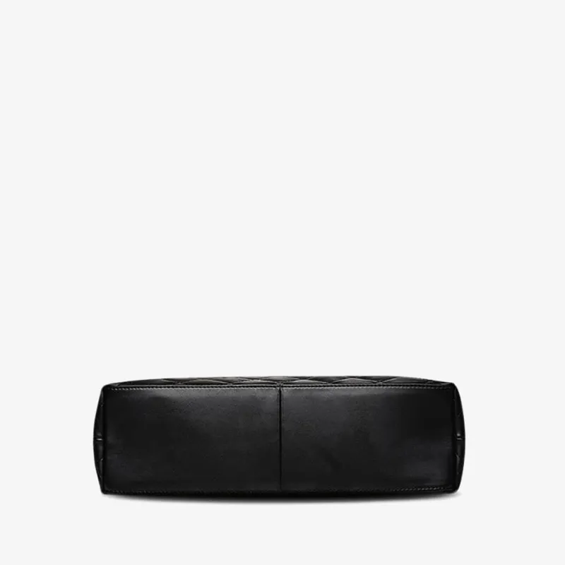 Sac Bandoulière Sac Cabas Et Fourre-tout^Sac cabas en cuir noir matelassé et à chaine