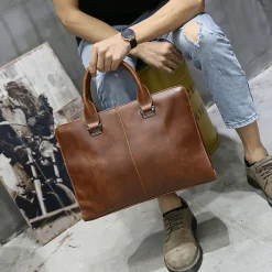 Sac Bandoulière Sacoche Et Porte-documents^Sac cuir porte-documents et ordinateur pour homme
