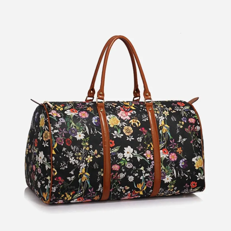 Sac Bandoulière Sac Voyage & Weekend^Sac de voyage en toile avec imprimé floral