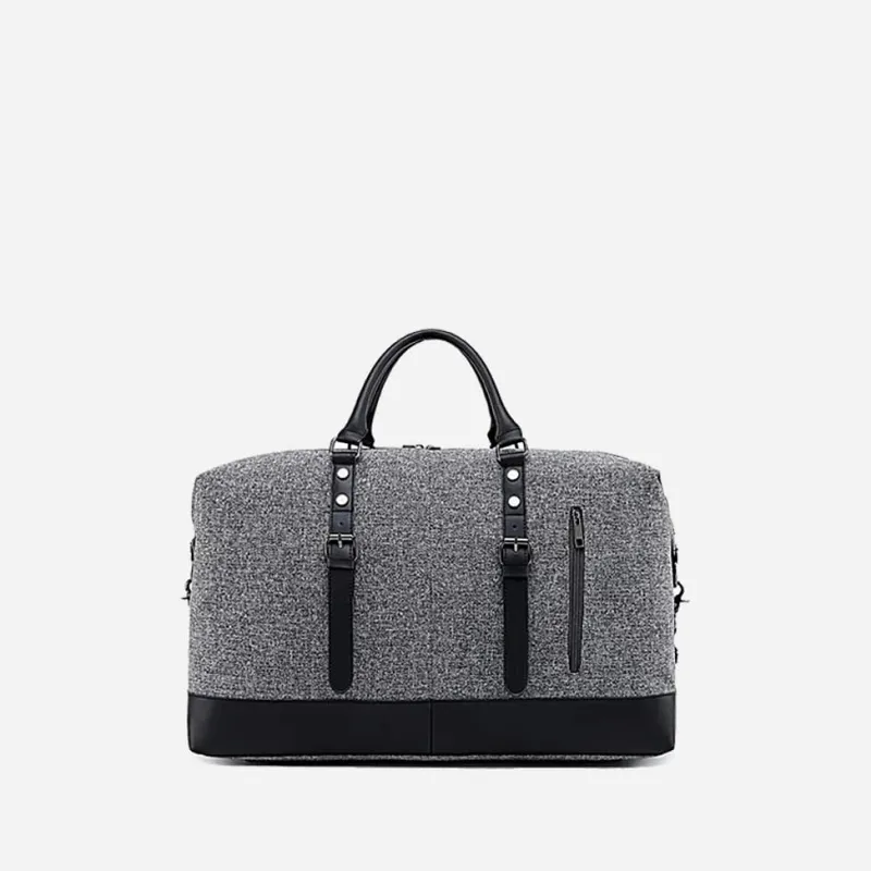 Sac Bandoulière Sac Voyage & Weekend|Sac Voyage & Weekend^Sac voyage 48h bi-matière en toile et cuir