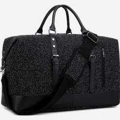 Sac Bandoulière Sac Voyage & Weekend|Sac Voyage & Weekend^Sac voyage 48h bi-matière en toile et cuir