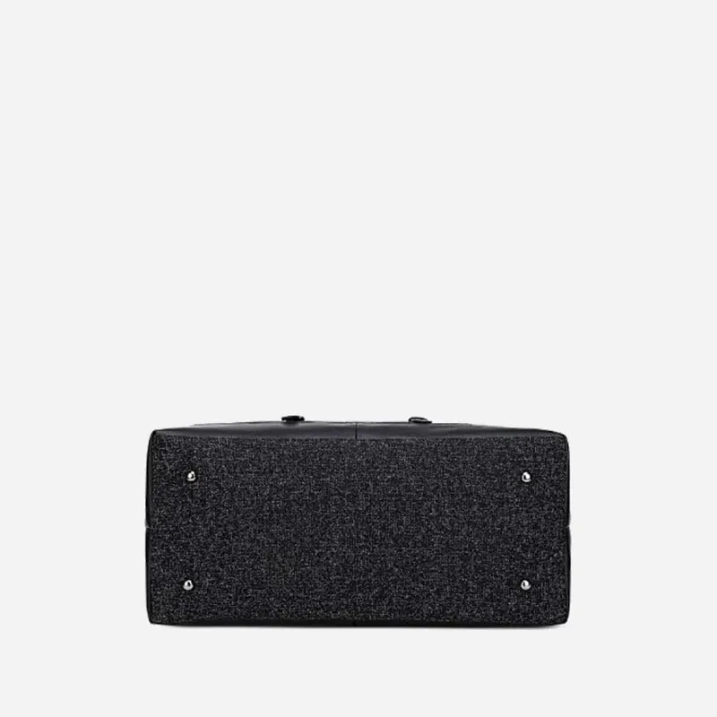 Sac Bandoulière Sac Voyage & Weekend|Sac Voyage & Weekend^Sac voyage 48h bi-matière en toile et cuir