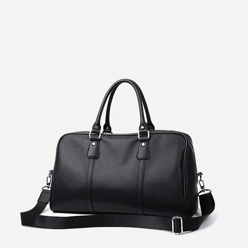Sac Bandoulière Sac Voyage & Weekend^Sac voyage 48h en cuir noir