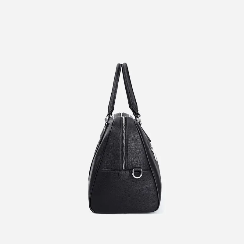 Sac Bandoulière Sac Voyage & Weekend^Sac voyage 48h en cuir noir