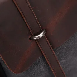 Sac Bandoulière Sacoche Et Porte-documents|Sac Besace^Sacoche besace bi-ton en toile et cuir véritable