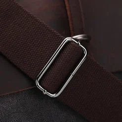 Sac Bandoulière Sacoche Et Porte-documents|Sac Besace^Sacoche besace bi-ton en toile et cuir véritable