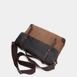 Sac Bandoulière Sacoche Et Porte-documents|Sac Besace^Sacoche besace bi-ton en toile et cuir véritable