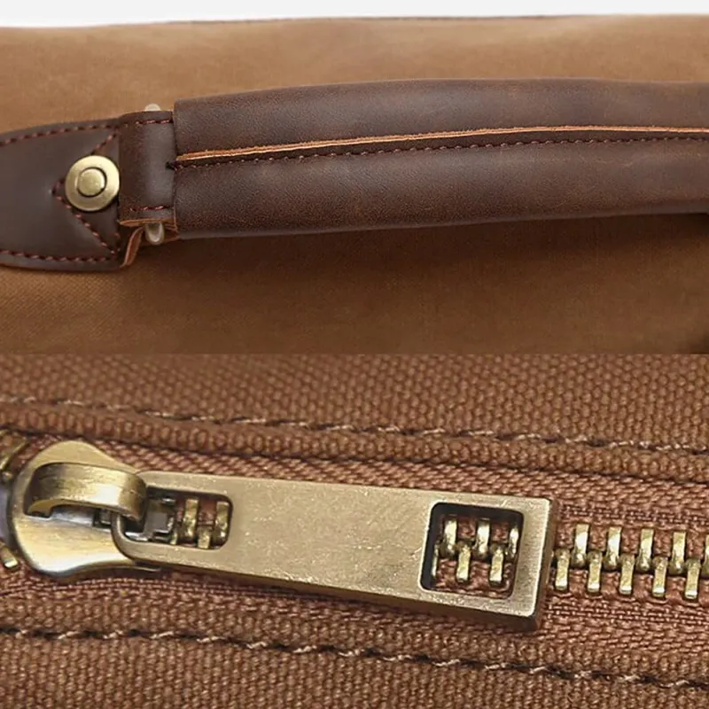 Sac Bandoulière Sacoche Et Porte-documents|Sac Besace^Sacoche besace en toile imperméable et cuir véritable