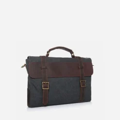 Sac Bandoulière Sacoche Et Porte-documents|Sac Besace^Sacoche besace façon cartable en toile et cuir véritable