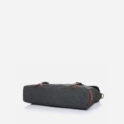 Sac Bandoulière Sacoche Et Porte-documents|Sac Besace^Sacoche besace façon cartable en toile et cuir véritable