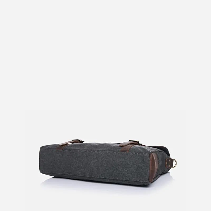 Sac Bandoulière Sacoche Et Porte-documents|Sac Besace^Sacoche besace façon cartable en toile et cuir véritable